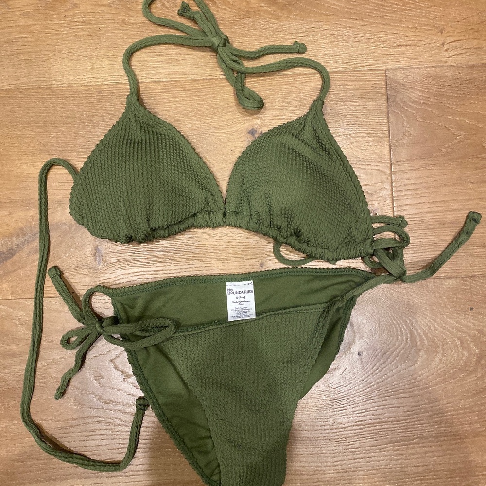 No boundaries green bikini